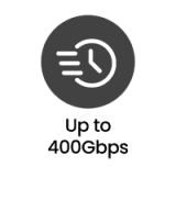 Up to 400Gbps