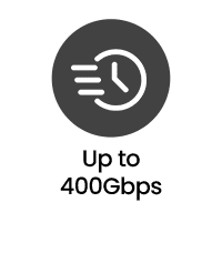 Up to 400Gbps